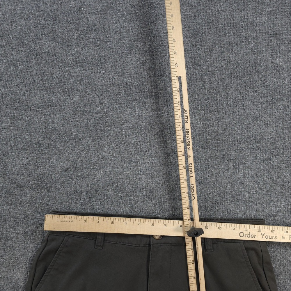 Mugsy Pants Mens 33x30 Brown Brooks Slim Stretch Chino Casual Everyday K6PNBG - Picture 6 of 12